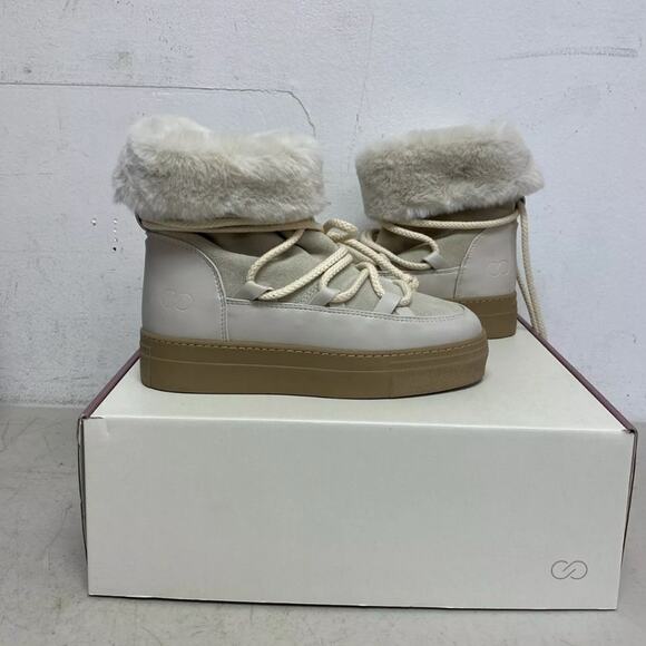 Calia By Carrie Underwood Hailey Moon Boot Size 9.5 Ivory Street Wear New - Picture 2 of 9